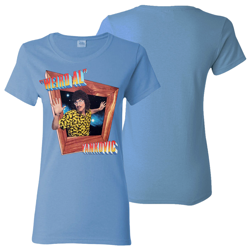 IN3D Blue TShirt Womens "Weird Al" Yankovic Shop