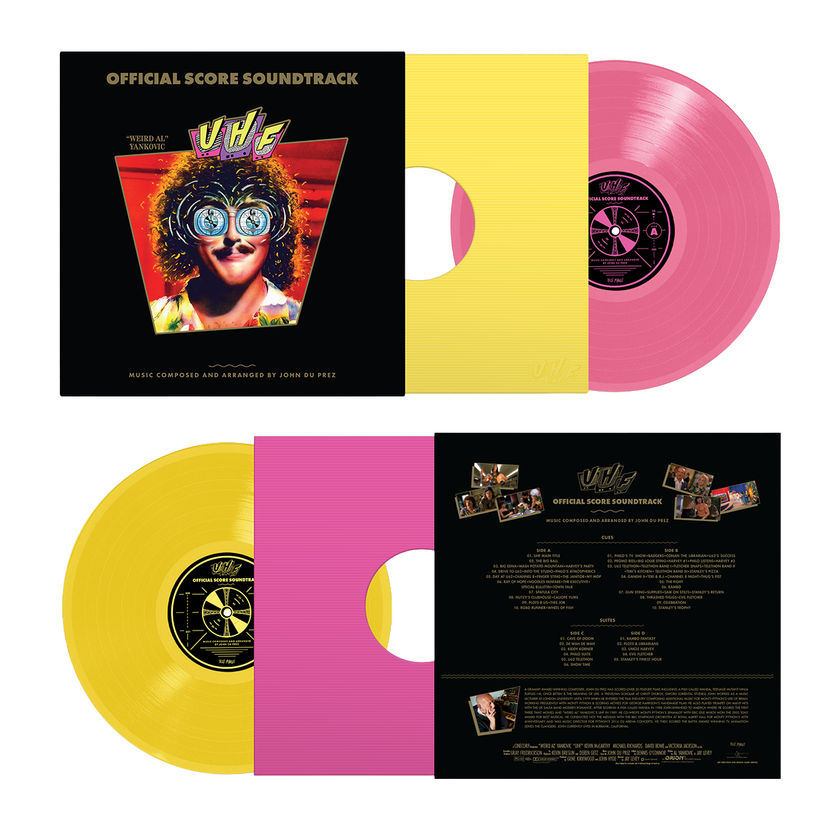 Official UHF Score Soundtrack - 37th Anniversary Deluxe 2LP Colored Vinyl